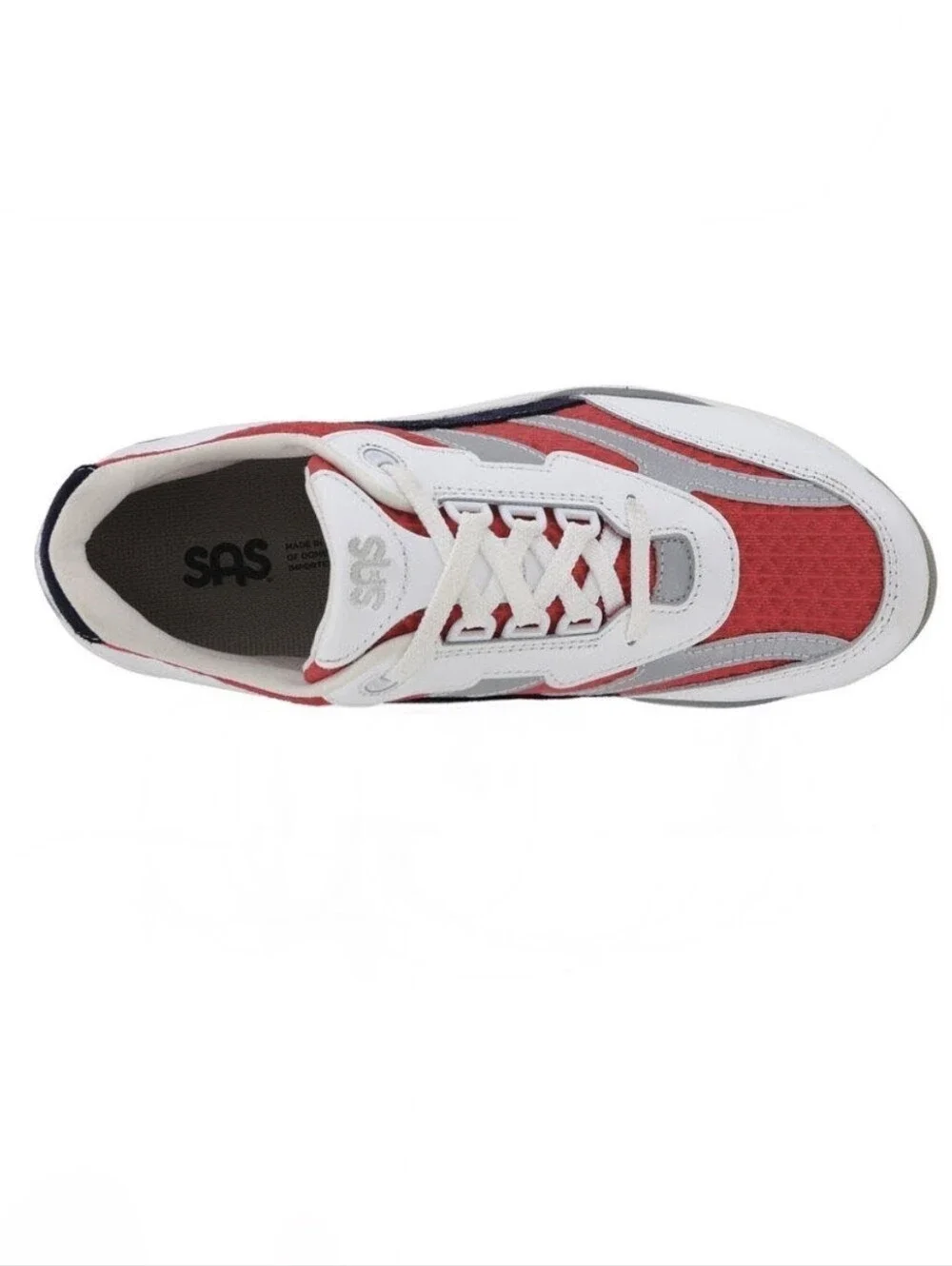 SAS Tour Mesh LT Lace Up Comfort Supportive Leather Sneakers Size 9.5M White EUC